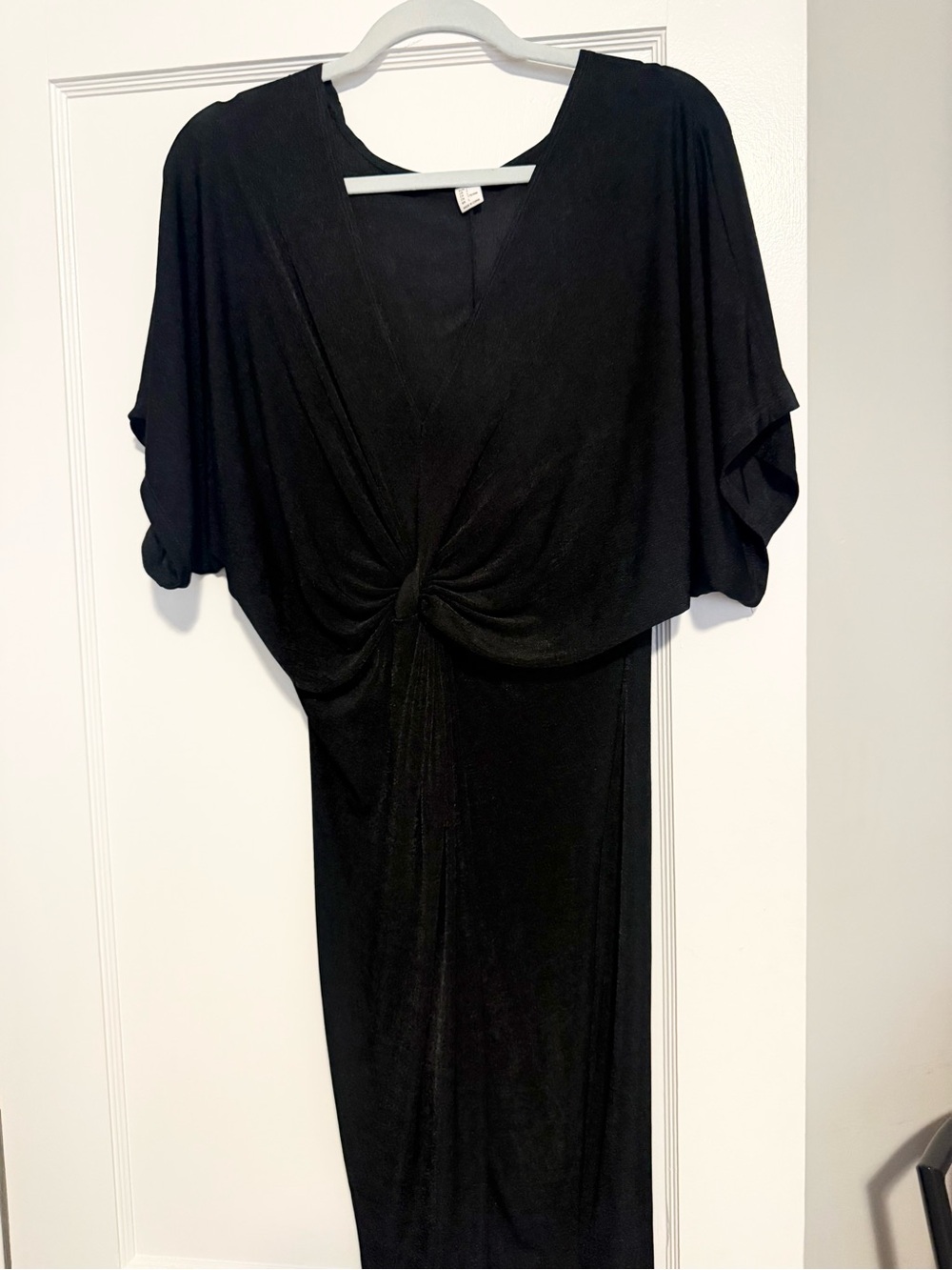 Black Knot-Front Women’s Dress